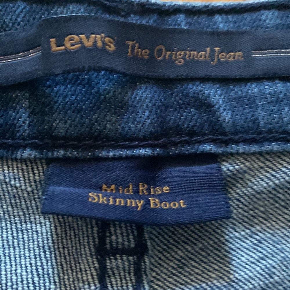 Levi’s San Francisco mid rise skinny boot jeans size 6 - Picture 3 of 5